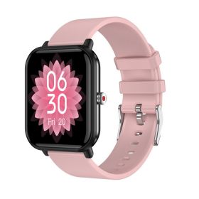 Smart bracelet MX09 calls to remind heart rate; blood pressure; blood oxygen; temperature; sleep monitoring; smart sports watch (colour: Pink)